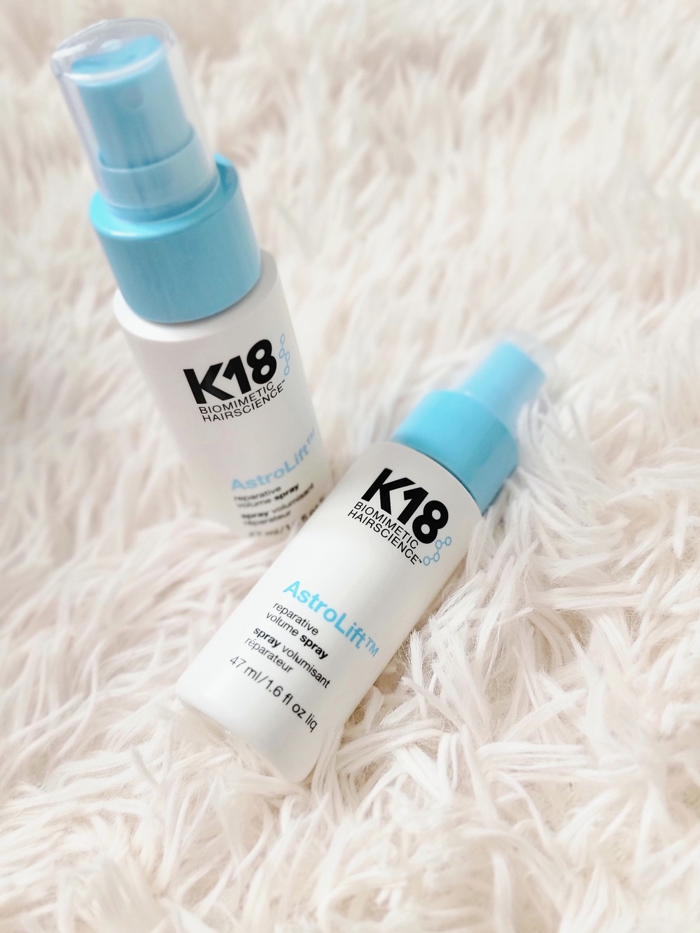 New K18 AstroLift Travel Size Volume Spray 1.6fl Oz 2 Piece Bundle